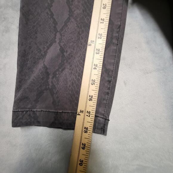 NYDJ Denim Jeans Womens 18 Gray Ami Skinny Snake Print Lift Tuck Stretch Pants - Picture 7 of 11